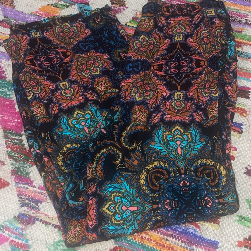 H&M wide leg boho pants